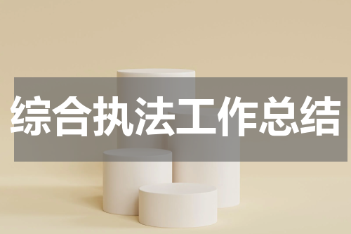 综合执法工作总结