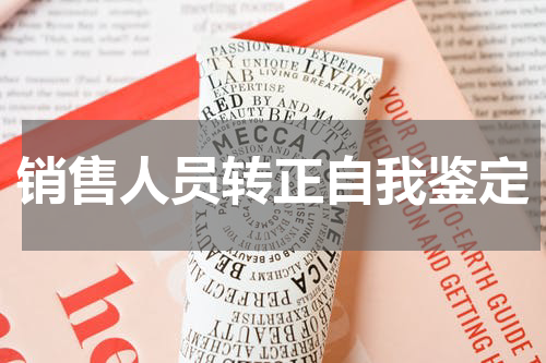 销售人员转正自我鉴定