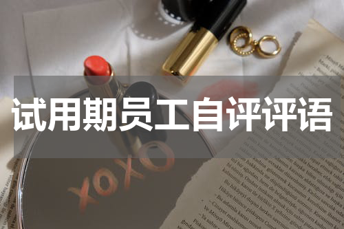 试用期员工自评评语