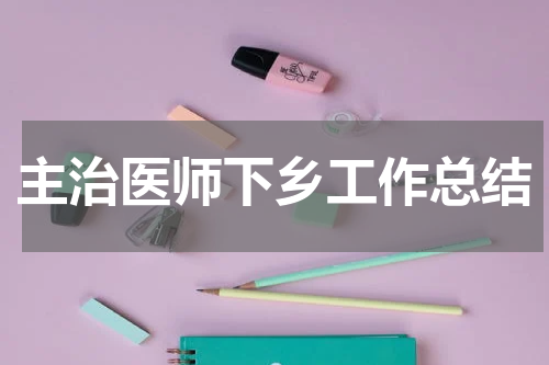 主治医师下乡工作总结