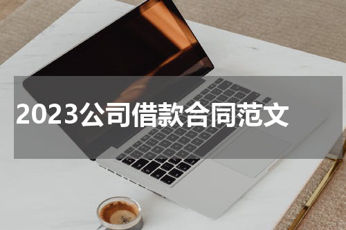 2023公司借款合同范文
