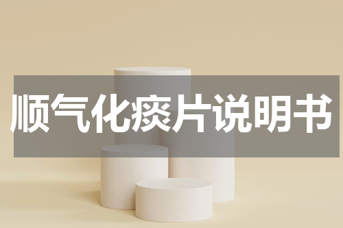 顺气化痰片说明书