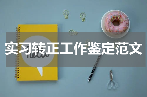 实习转正工作鉴定范文