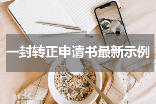 一封转正申请书最新示例