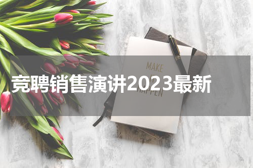 竞聘销售演讲2023最新