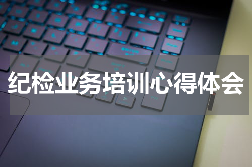 纪检业务培训心得体会