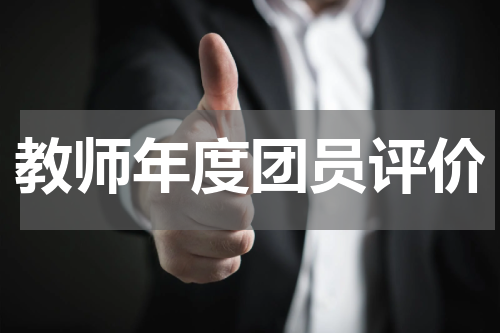 教师年度团员评价