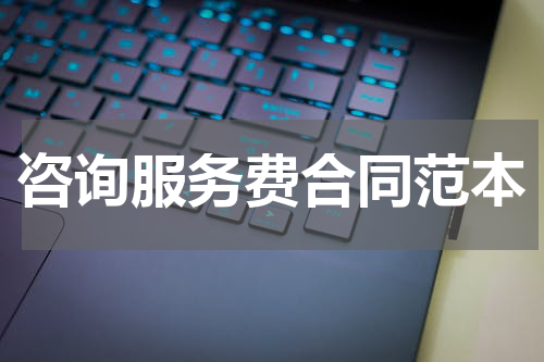 咨询服务费合同范本