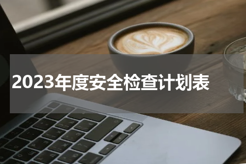 2023年度安全检查计划表