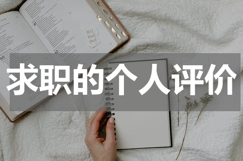 求职的个人评价