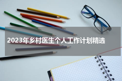 2023年乡村医生个人工作计划精选