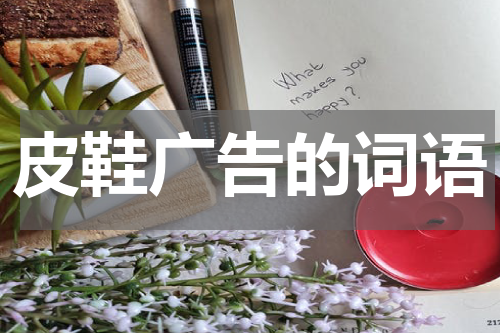 皮鞋广告的词语