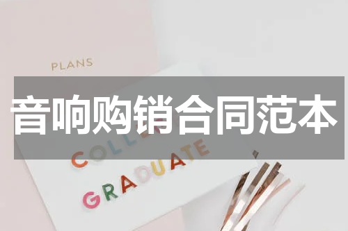 音响购销合同范本