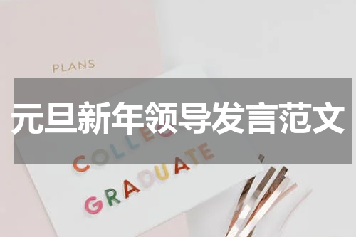 元旦新年领导发言范文