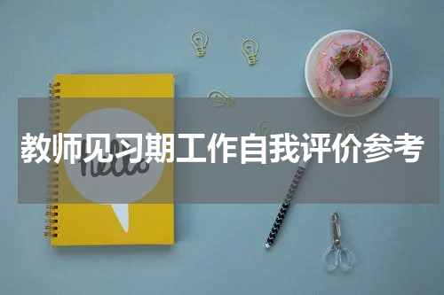 教师见习期工作自我评价参考