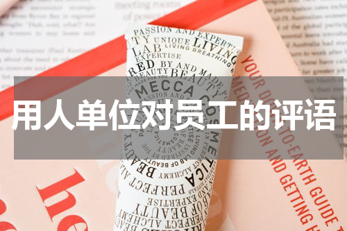 用人单位对员工的评语