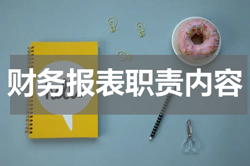 财务报表职责内容