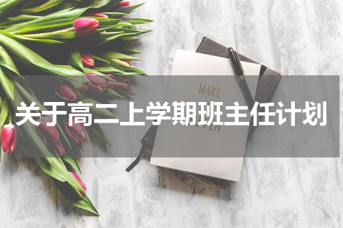 关于高二上学期班主任计划