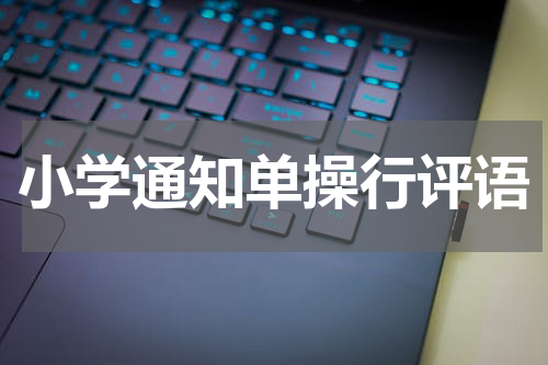 小学通知单操行评语