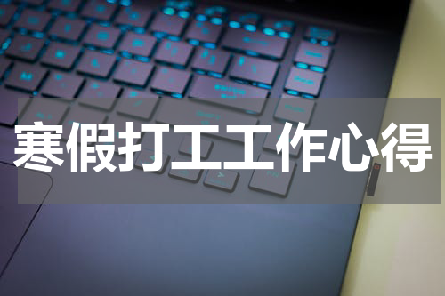 寒假打工工作心得