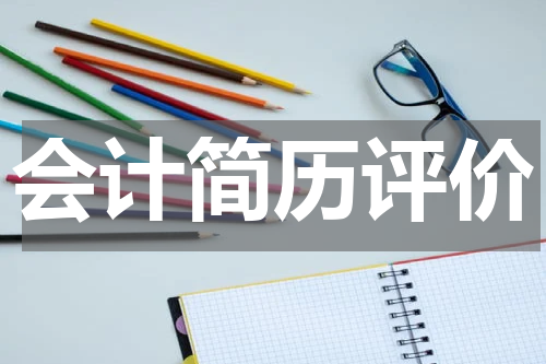 会计简历评价