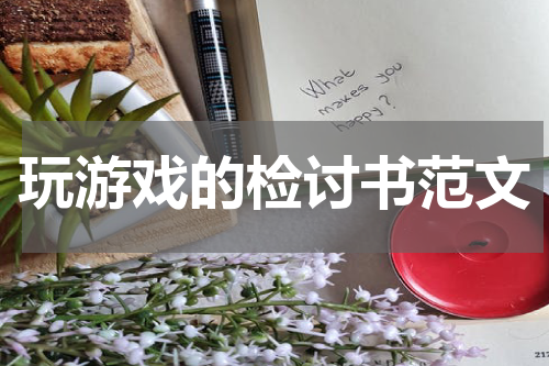 玩游戏的检讨书范文