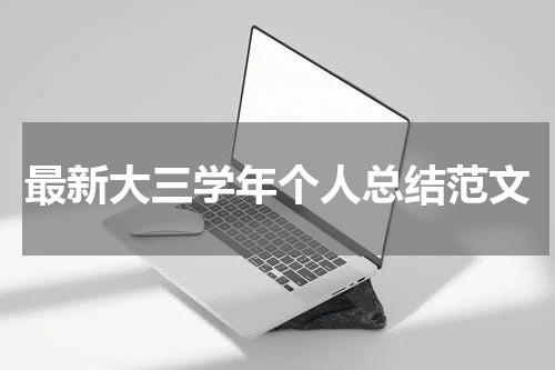 最新大三学年个人总结范文