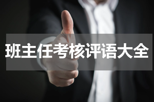 班主任考核评语大全