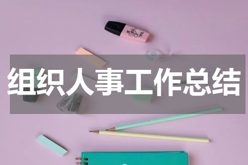 组织人事工作总结