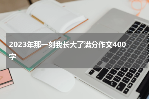 2023年那一刻我长大了满分作文400字