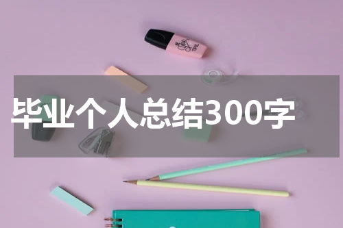 毕业个人总结300字