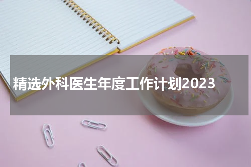 精选外科医生年度工作计划2023