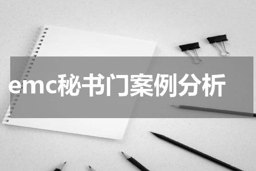 emc秘书门案例分析