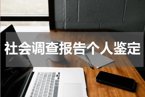 社会调查报告个人鉴定