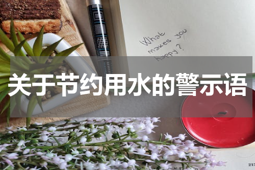 关于节约用水的警示语