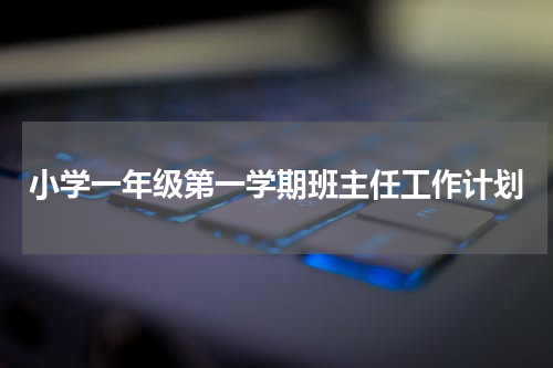 小学一年级第一学期班主任工作计划