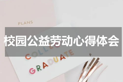 校园公益劳动心得体会