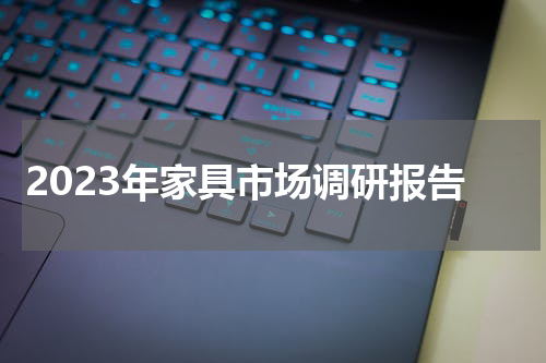 2023年家具市场调研报告