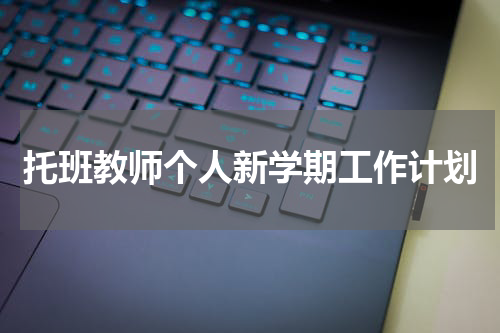 托班教师个人新学期工作计划
