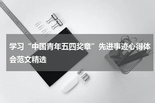 学习“中国青年五四奖章”先进事迹心得体会范文精选