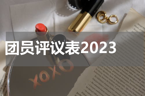 团员评议表2023
