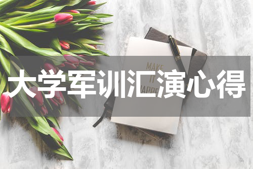 大学军训汇演心得