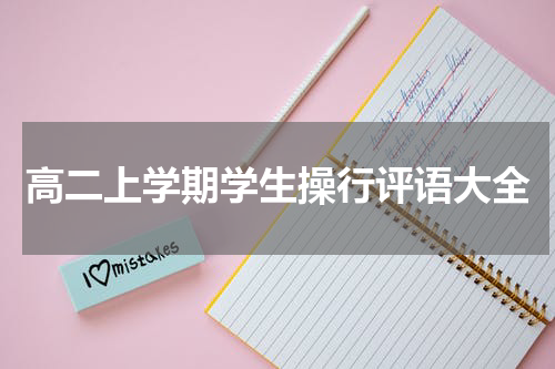 高二上学期学生操行评语大全