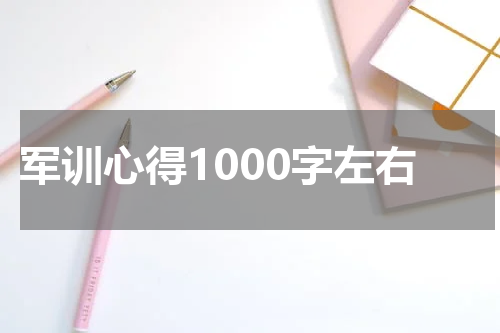军训心得1000字左右