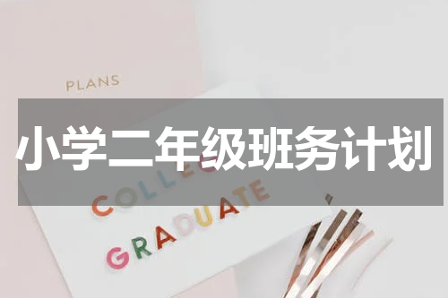 小学二年级班务计划
