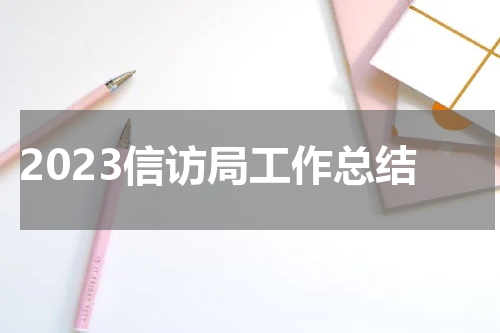 2023信访局工作总结