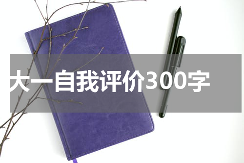 大一自我评价300字