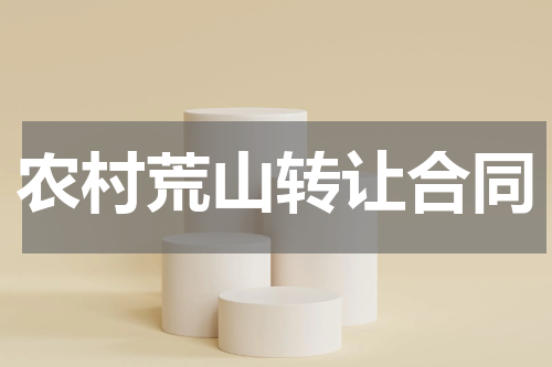 农村荒山转让合同