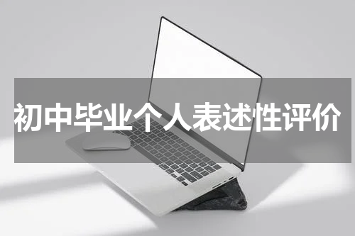 初中毕业个人表述性评价