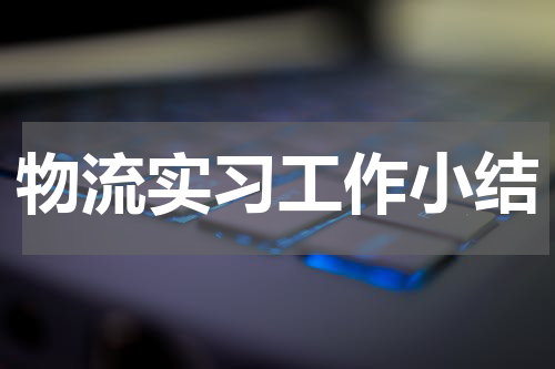物流实习工作小结